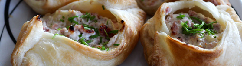 Ananas-Frischkäse-Schiffchen